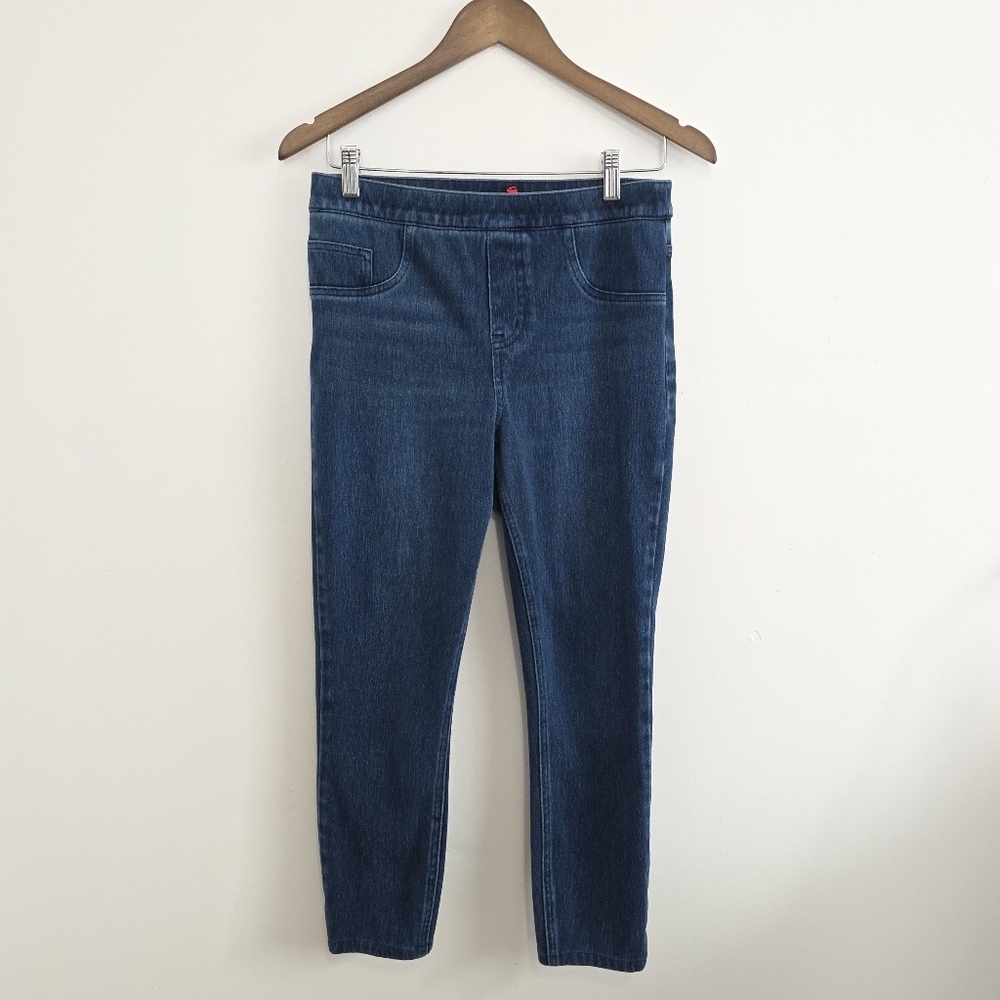 SPANX Jeanish Dark Blue Ankle Jeans Size Medium
